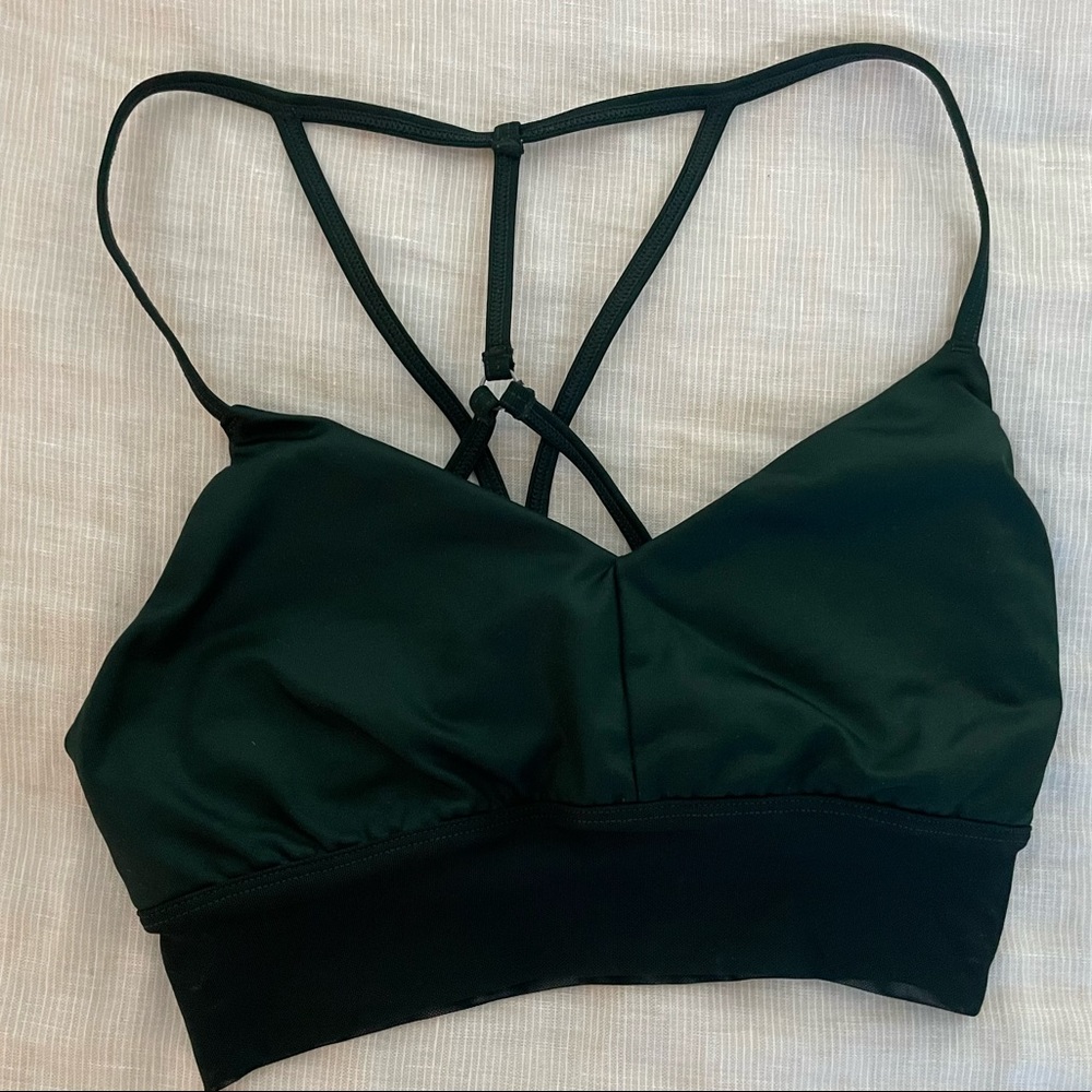 Alo Yoga Lavish Bra - Forest Green (Small)